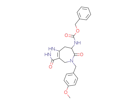 benzyl 5-(4-methoxybenzyl)-3,6-dioxo-1,2,3,4,5,6,7,8-octahydropyrazolo[4,3-c]azepin-7-ylcarbamate