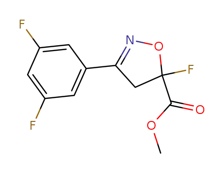 methyl 3-(3,5-difluorophenyl)-5-fluoro-4,5-dihydro-1,2-oxazole-5-carboxylate