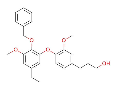 3-(4-(2-(benzyloxy)-5-ethyl-3-methoxyphenoxy)-3-methoxyphenyl)propan-1-ol