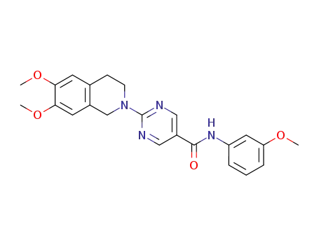2-(6,7-dimethoxy-3,4-dihydroisoquinolin-2(1H)-yl)-N-(3-methoxyphenyl)pyrimidine-5-carboxamide