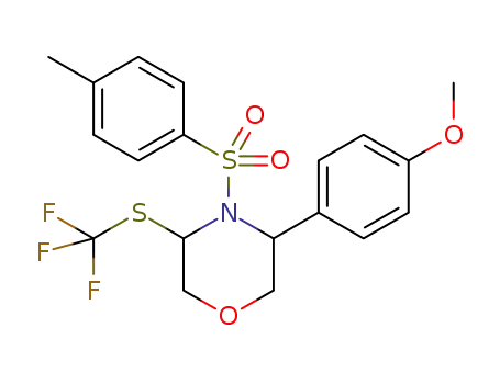 3-(4-methoxyphenyl)-4-tosyl-5-[(trifluoromethyl)thio]morpholine