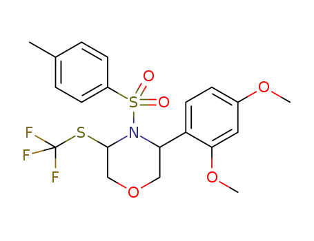 3-(2,4-dimethoxyphenyl)-4-tosyl-5-[(trifluoromethyl)thio]morpholine