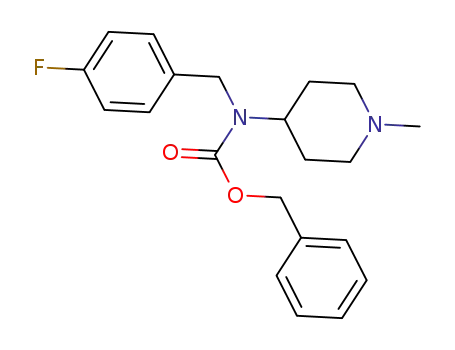 4-((-4-fluorobenzyl)benzyloxycarbonylamino)-1-methylpiperidine