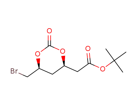 2-((4R,6S)-6-bromomethyl-2-oxo-1,3-dioxane-4-yl)acetic acid tert-butyl ester