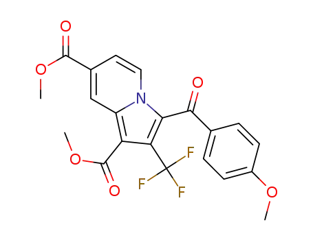 dimethyl 3-(4-methoxybenzoyl)-2-(trifluoromethyl)indolizine-1,7-dicarboxylate