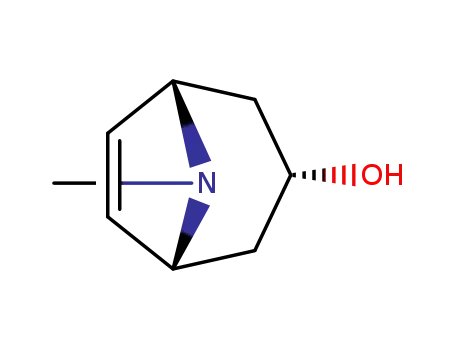 Molecular Structure of 20513-09-1 ((1β,5β)-8-Methyl-8-azabicyclo[3.2.1]octa-6-ene-3α-ol)