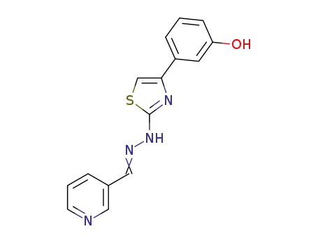 3-(2-(2-(pyridin-3-ylmethylene)hydrazinyl)thiazol-4-yl)phenol