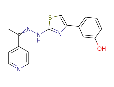 3-(2-(2-(1-(pyridin-4-yl)ethylidene)hydrazinyl)thiazol-4-yl)phenol
