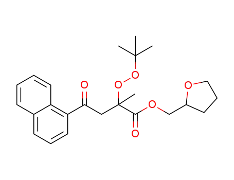 (tetrahydrofuran-2-yl)methyl 2-(tert-butylperoxy)-2-methyl-4-(naphthalen-1-yl)-4-oxobutanoate