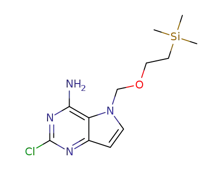 2-chloro-5-((2-(trimethylsilyl)ethoxyl)methyl)-5H-pyrrolo[3,2-d]pyrimidine-4-amine