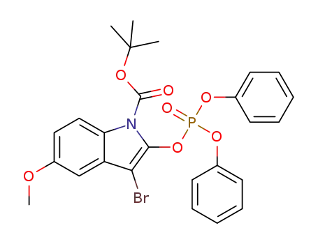 3-bromo-1-tert-butyloxycarbonyl-5-methoxy-2-indolyl diphenyl phosphate
