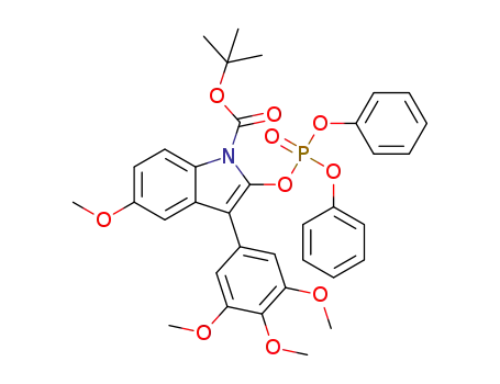 1-tert-butyloxycarbonyl-3-(3,4,5-trimethoxyphenyl)-5-methoxy-2-indolyl diphenyl phosphate