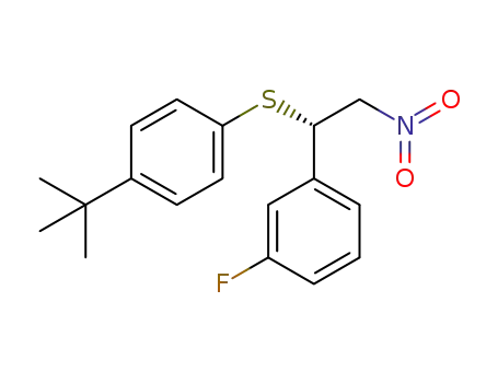(S)-(4-(tert-butyl)phenyl)(1-(3-fluorophenyl)-2-nitroethyl)sulfide