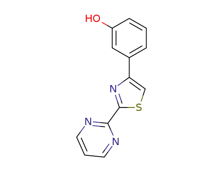 4-(3-hydroxyphenyl)-2-(pyrimidine-2-yl)thiazole