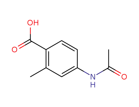 Molecular Structure of 103204-69-9 (4-ACETAMIDO-2-METHYLBENZOIC ACID)