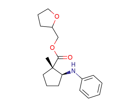 (tetrahydrofuran-2-yl)methyl-1-methyl-2-(phenylamino)cyclopentanecarboxylate