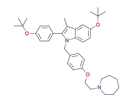 1-(4-(2-(azepan-1-yl)ethoxy)benzyl)-5-(tert-butoxy)-2-(4-(tert-butoxy)phenyl)-3-methyl-1H-indole