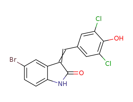 5-bromo-3-(3,5-dichloro-4-hydroxybenzylidene)indolin-2-one