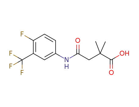 4-[[4-fluoro-3-(trifluoromethyl)phenyl]amino]-2,2-dimethyl-4-oxobutanoic acid