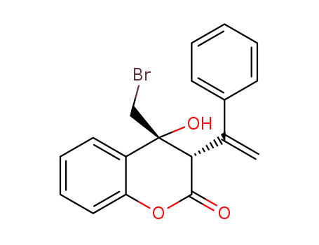 4-(bromomethyl)-4-hydroxy-3-(1-phenylvinyl)chroman-2-one