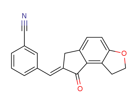 (E)-3-((8-oxo-1,2,6,8-tetrahydro-7H-indeno[5,4-b]furan-7-ylidene)methyl)benzonitrile