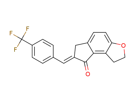 (E)-7-(4-[trifluoromethyl]benzylidene)-1,2,6,7-tetrahydro-8H-indeno[5,4-b]furan-8-one