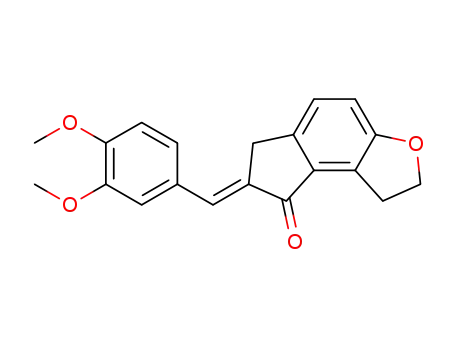 (E)-7-(3,4-dimethoxybenzylidene)-1,2,6,7-tetrahydro-8H-indeno[5,4-b]furan-8-one