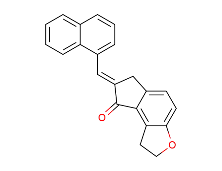 (E)-7-(naphthalen-1-ylmethylene)-1,2,6,7-tetrahydro-8H-indeno[5,4-b]furan-8-one