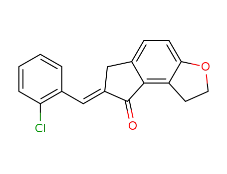 (E)-7-(2-chlorobenzylidene)-1,2,6,7-tetrahydro-8H-indeno[5,4-b]furan-8-one