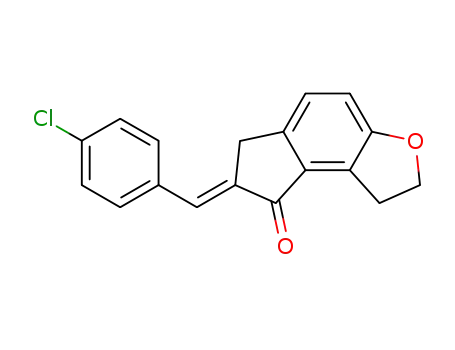 (E)-7-(4-chlorobenzylidene)-1,2,6,7-tetrahydro-8H-indeno[5,4-b]furan-8-one