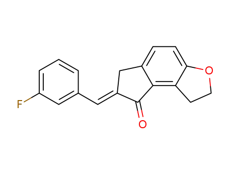 (E)-7-(3-fluorobenzylidene)-1,2,6,7-tetrahydro-8H-indeno[5,4-b]furan-8-one
