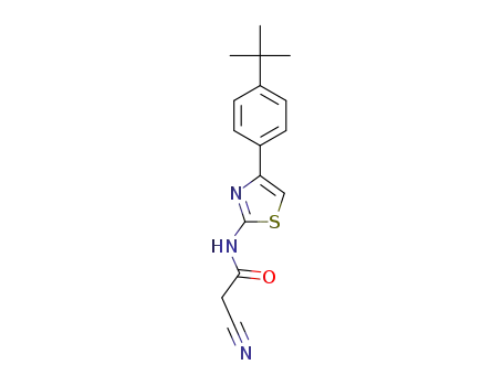N-(4-(4-(tert-butyl)phenyl)thiazol-2-yl)-2-cyanoacetamide