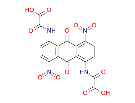 N,N'-(4,8-dinitro-9,10-dioxo-9,10-dihydro-anthracene-1,5-diyl)-bis-oxalamic acid
