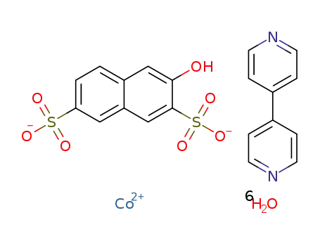 [{Co(4,4’-bipyridine)(H2O)4}.(3-hydroxy-2,7-naphthalenedisulfonate)·2H2O]n