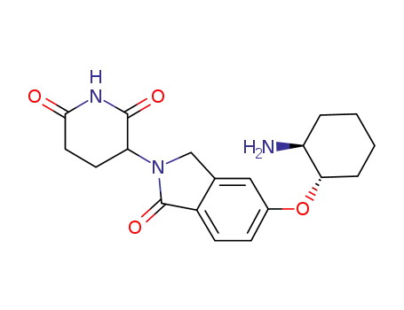 3-(5-(((1S,2S)-2-aminocyclohexyl)oxy)-1-oxoisoindolin-2-yl)piperidine-2,6-dione