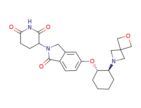 3-(5-(((1S,2S)-2-(2-oxa-6-azaspiro[3.3]heptan-6-yl)cyclohexyl)oxy)-1-oxoisoindolin-2-yl)piperidine-2,6-dione