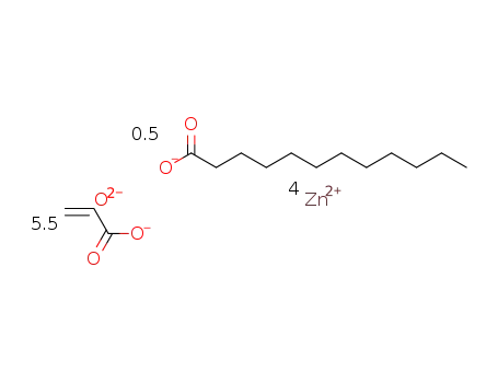 4Zn(2+)*O(2-)*5.5C3H3O2(1-)*0.5C12H23O2(1-)