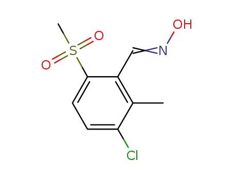 2-methyl-3-chloro-6-methanesulfonylbenzaldehyde oxime