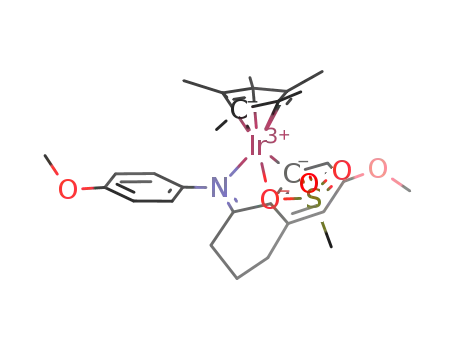 pentamethylcyclopentadienyl[(3-methoxy-8-((4-methoxyphenyl)imino)-5,6,7,8-tetrahydronaphthalen-1-yl)]iridium(III) methanesulfonate