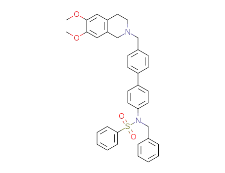 N-benzyl-N-{4’-[(6,7-dimethoxy-1,2,3,4-tetrahydroisoquinolin-2-yl)methyl]-[1,1′-biphenyl]-4-yl}benzenesulfonamide