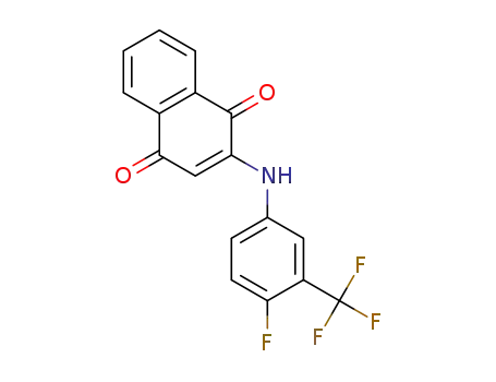 2-((4-fluoro-3-(trifluoromethyl)phenyl)amino)naphthalene-1,4-dione