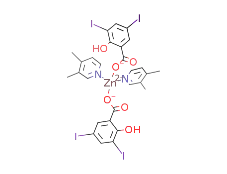 [(3,4-dimethylpyridine)2Zn(3,5-iodosalicylate)2]