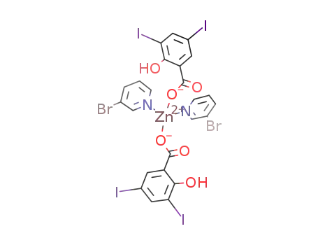 [(3-bromopyridine)2Zn(3,5-iodosalicylate)2]