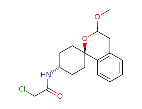 trans-2-chloro-N-(3-methoxy-3,4-dihydrospiro[[2]benzopyran-1,1’-cyclohexan]-4’-yl)acetamide