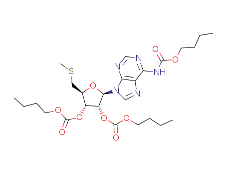 N-(butoxycarbonyl)-2′,3′-bis(butylcarbonate)-5′-methylthioadenosine