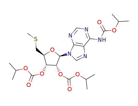 N-(isopropoxycarbonyl)-2′,3′-bis(isopropylcarbonate)-5′-methylthioadenosine