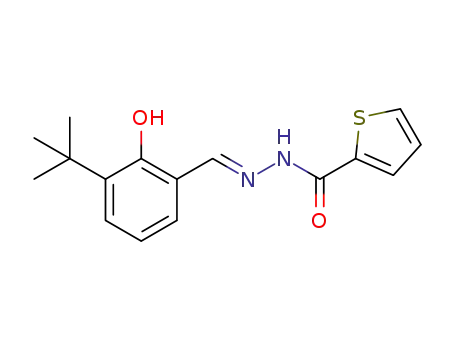 (E)-N''-(3-(tert-butyl)-2-hydroxybenzylidene)thiophene-2-carbohydrazide