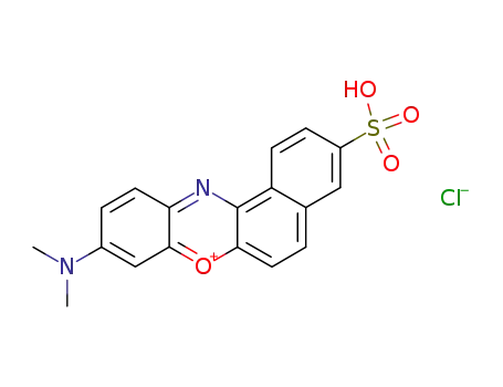9-dimethylamino-3-sulfo-benzo[a]phenoxazinylium; chloride