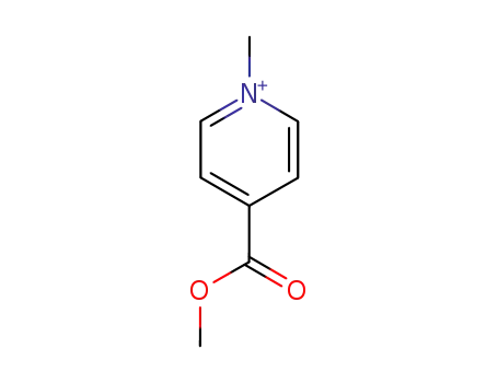 Molecular Structure of 38117-49-6 (4-(METHOXYCARBONYL)-1-METHYLPYRIDINIUM)