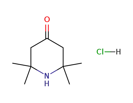 Molecular Structure of 33973-59-0 (2,2,6,6-Tetramethyl-4-piperidone hydrochloride)